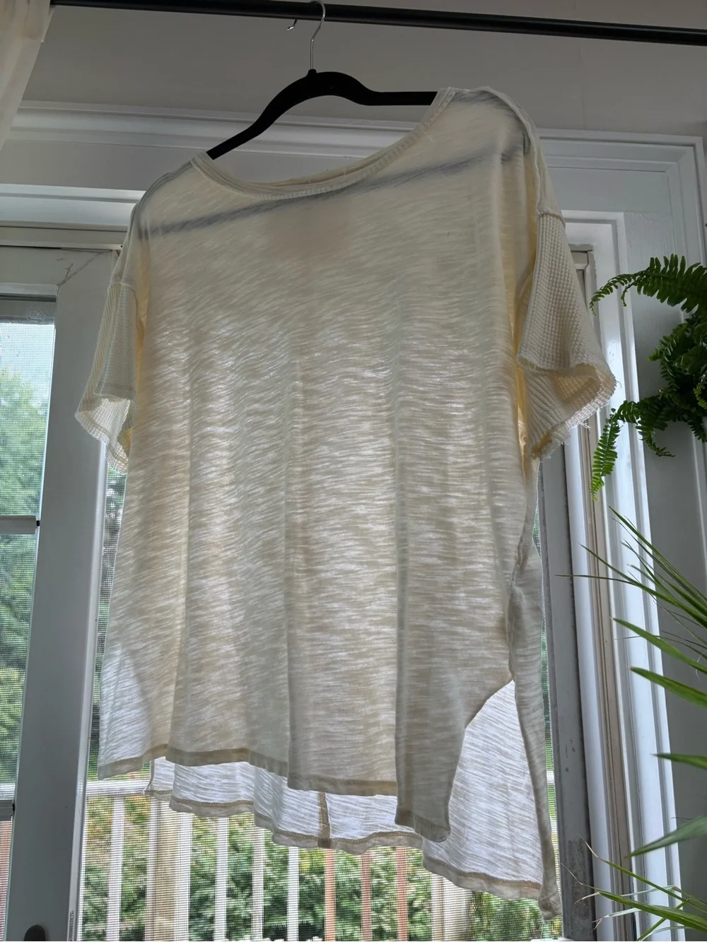 Free people ivory T-shirt